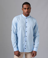 CAMISA MANGA LARGA MICRO NERU CLASSIC FIT CELESTE PV25