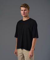POLO MANGA CORTA JERSEY BOXY FIT NEGRO PV26