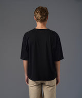 POLO MANGA CORTA JERSEY BOXY FIT NEGRO PV26
