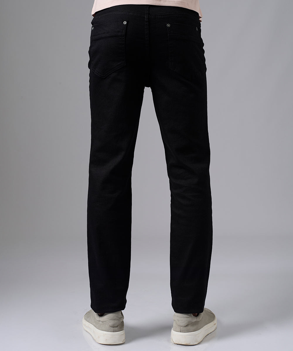 PANTALON DENIM SLIM FIT NEGRO PV25