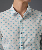 CAMISA MANGA LARGA LATITO CLASSIC FIT BLANCO ESTAMPADO PV26