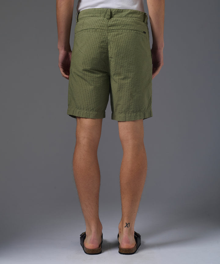 BERMUDA SEER SUCKER SLIM FIT VERDE CLARO PV26