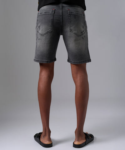 BERMUDA DENIM SLIM FIT CHARCOAL PV25