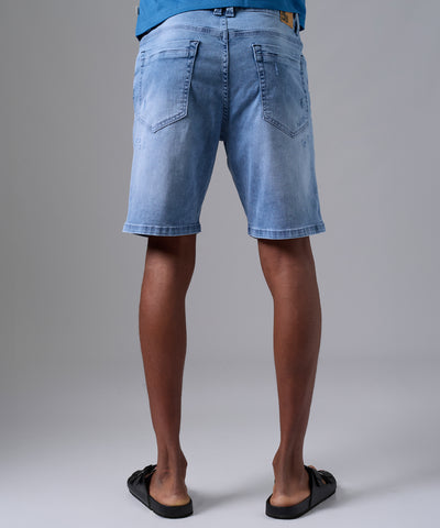 BERMUDA DENIM SLIM FIT CELESTE PV25