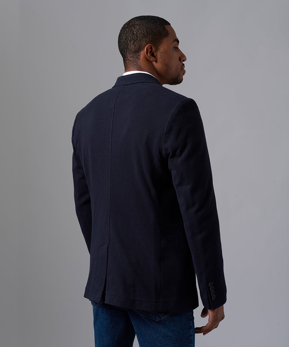 BLAZER PIQUE AZUL PV25