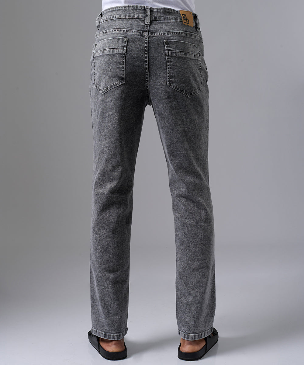 PANTALON DENIM SLIM FIT GRIS PV25