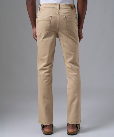 PANTALON DENIM SLIM FIT BEIGE PV25