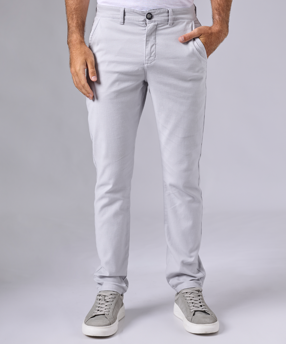 PANTALÓN BROOKEN SLIM FIT GRIS OI24