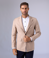 BLAZER CUELLO SOLAPA CON BOLSILLOS BEIGE OI24