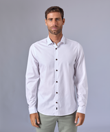 CAMISA MANGA LARGA OXFORD CUELLO SPREAD CLASSIC FIT BLANCO OI24
