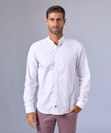 CAMISA MANGA LARGA CUELLO NERU DESMONTABLE CLASSIC FIT BLANCO C OI24