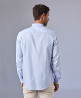 CAMISA MANGA LARGA OXFORD CUELLO SPREAD CLASSIC FIT CELESTE OI24