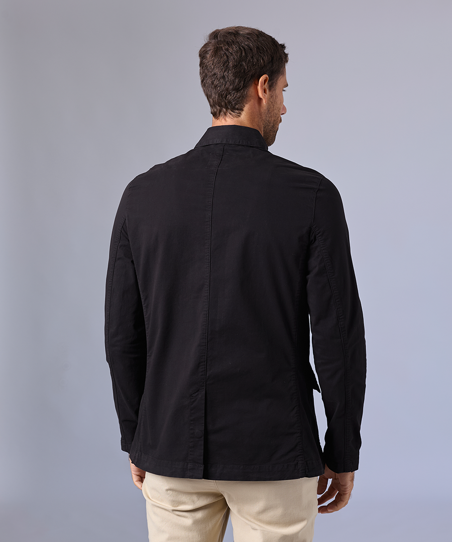 BLAZER DRILL CON CIERRE ESCONDIDO NEGRO OI24