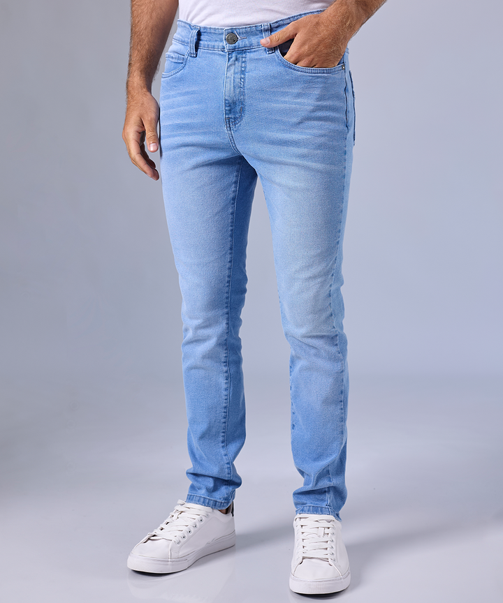 PANTALON DENIM SPANDEX SKINNY FIT CELESTE OI24