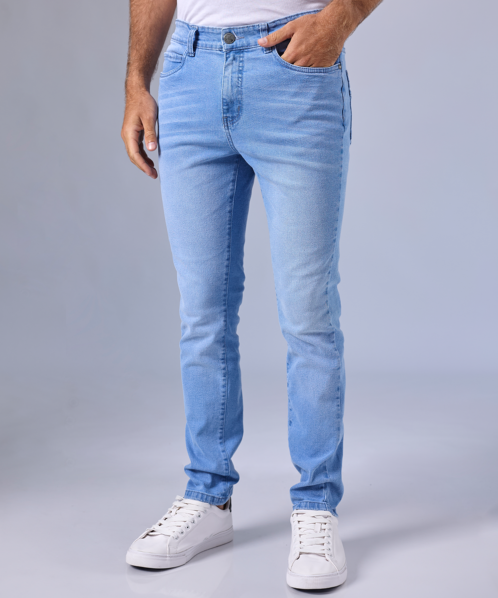 PANTALON DENIM SPANDEX SKINNY CELESTE OI24