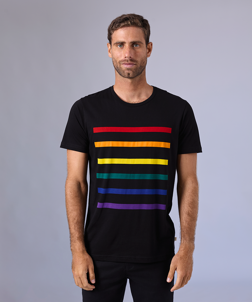 POLO MANGA CORTA JERSEY PRIDE UNA SOLA SANGRE NEGRO OI24