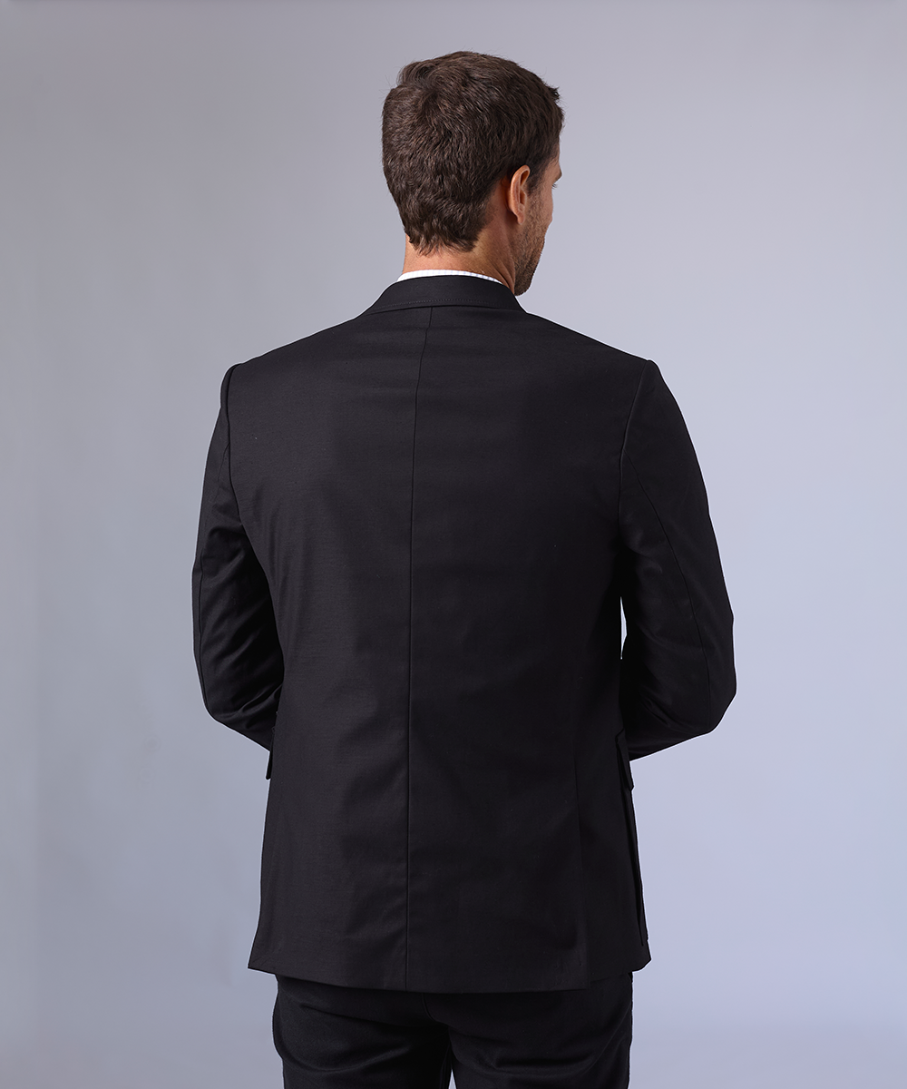 BLAZER CUELLO SOLAPA CON BOLSILLOS NEGRO OI24