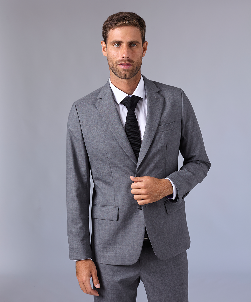 SACO DE TERNO VITALE BARBERIS CANONICO GRIS OI24