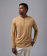 POLO MANGA LARGA JERSEY HENLEY CAMELLO OI25