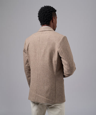 BLAZER LANA CRUZADO BEIGE OI25