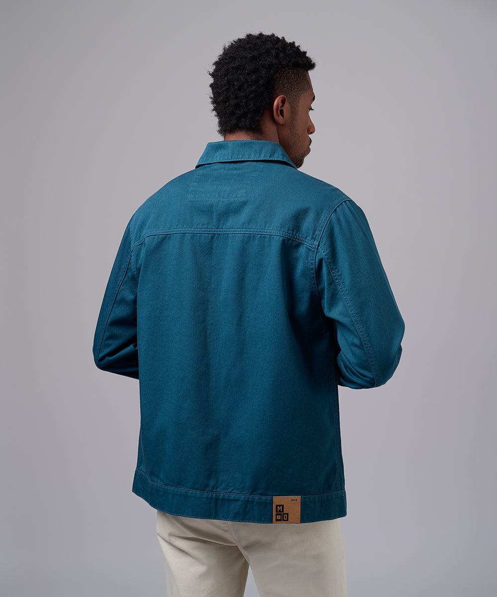 CASACA DENIM SOBRETEÑIDO COBALTO OI25