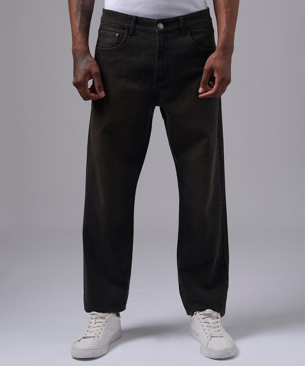 PANTALON DENIM CLASSIC FIT MARRON OI25