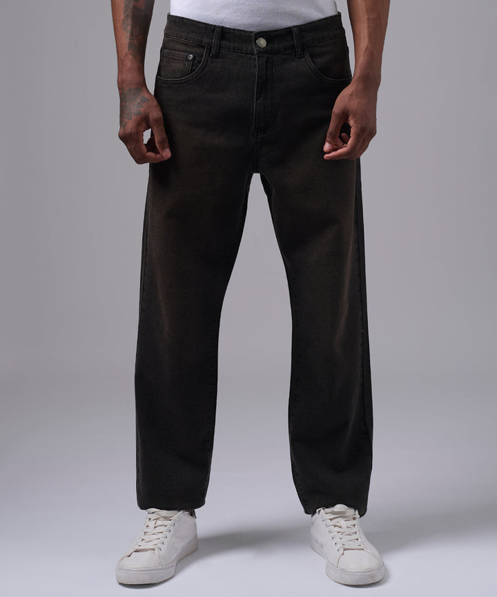 PANTALON DENIM CLASSIC FIT MARRON OI25