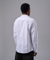 CAMISA MANGA LARGA SEERSUCKER TWISTED COLLAR CLASSIC FIT BLANCO OI25
