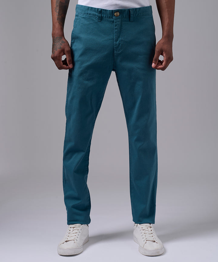 PANTALON DRILL FLAT FRONT SLIM FIT COBALTO OI25