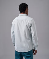 CAMISA MANGA LARGA DENIM CUELLO BUTTON DOWN CLASSIC FIT CELESTE CLARO OI25