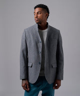 BLAZER LANA CUELLO NERU BOTONES OCULTOS GRIS OI25