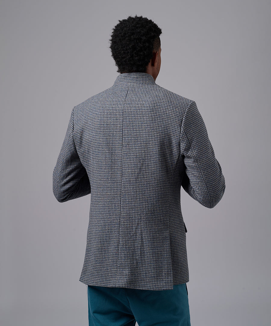 BLAZER LANA CUELLO NERU BOTONES OCULTOS GRIS OI25