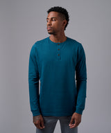 POLO MANGA LARGA JERSEY HENLEY COBALTO OI25