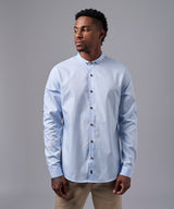 CAMISA MANGA LARGA CUELLO MICRO BUTTON DOWN CLASSIC FIT CELESTE OI25