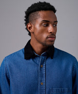 CAMISA MANGA LARGA DENIM CORDUROY SOBRECAMISA CLASSIC FIT AZUL OI25