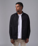 CAMISA MANGA LARGA CASUAL DRILL CON CIERRE CLASSIC FIT NEGRO OI25