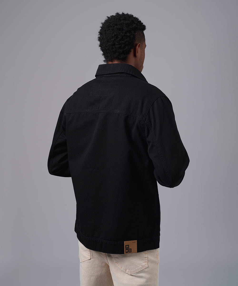 CASACA DENIM SOBRETEÑIDO NEGRO OI25