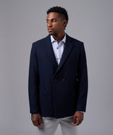 BLAZER LANA CRUZADO AZUL OI25