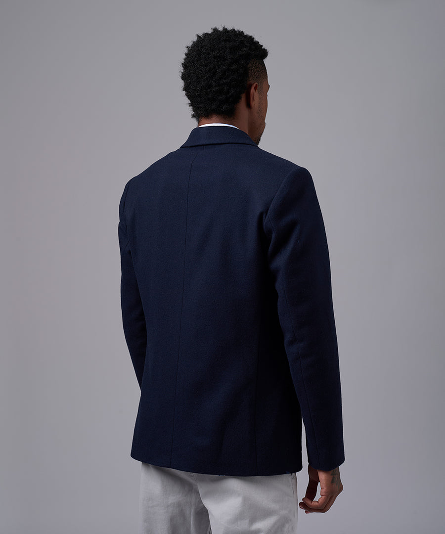 BLAZER LANA CRUZADO AZUL OI25