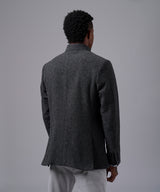 BLAZER LANA CUELLO NERU BOTONES OCULTOS NEGRO OI25