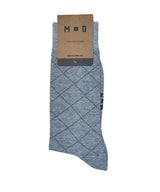 MEDIAS ALTAS CON DISEÑO PACK X1 GRIS