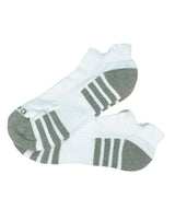 MEDIAS DEPORTIVAS TOBILLERAS CON DISEÑO PACK X2 BLANCO