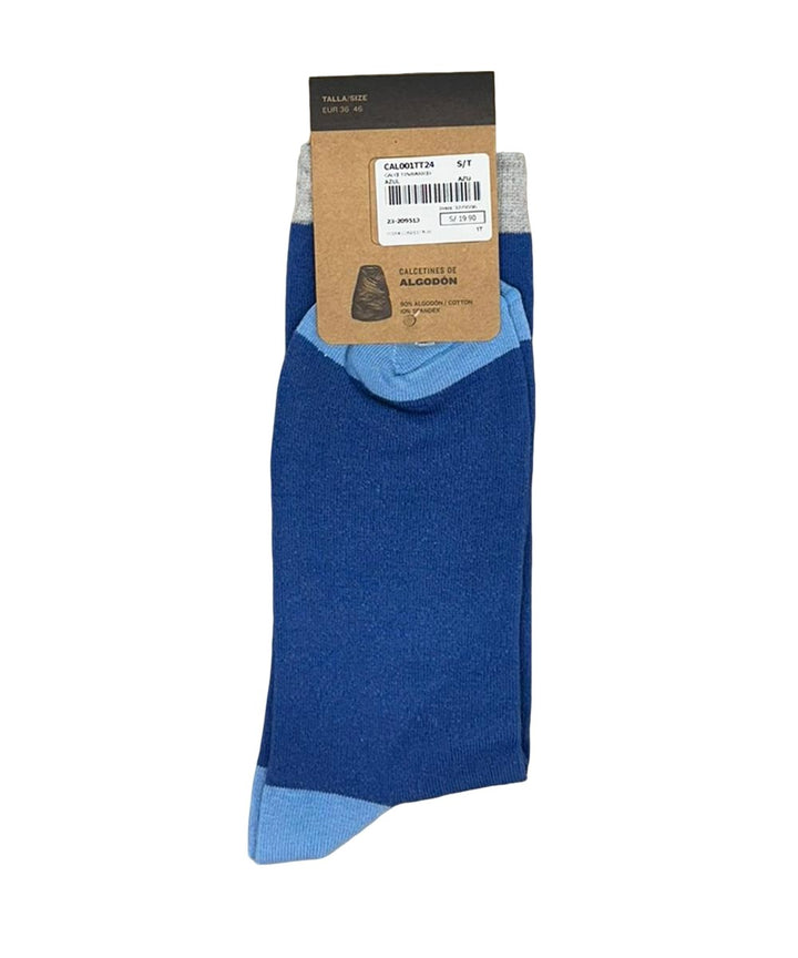 MEDIAS ALTAS BÁSICAS PACK X1 TT24 AZUL