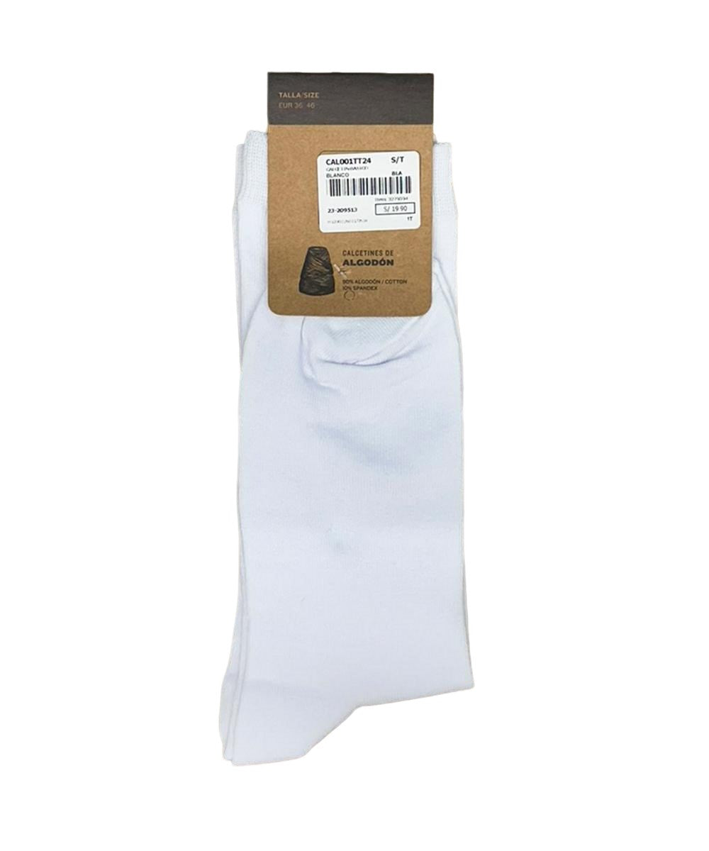 MEDIAS ALTAS BÁSICAS PACK X1 TT24 BLANCO