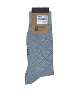 MEDIAS ALTAS CON DISEÑO PACK X1 GRIS