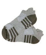 MEDIAS DEPORTIVAS TOBILLERAS CON DISEÑO PACK X2 GRIS