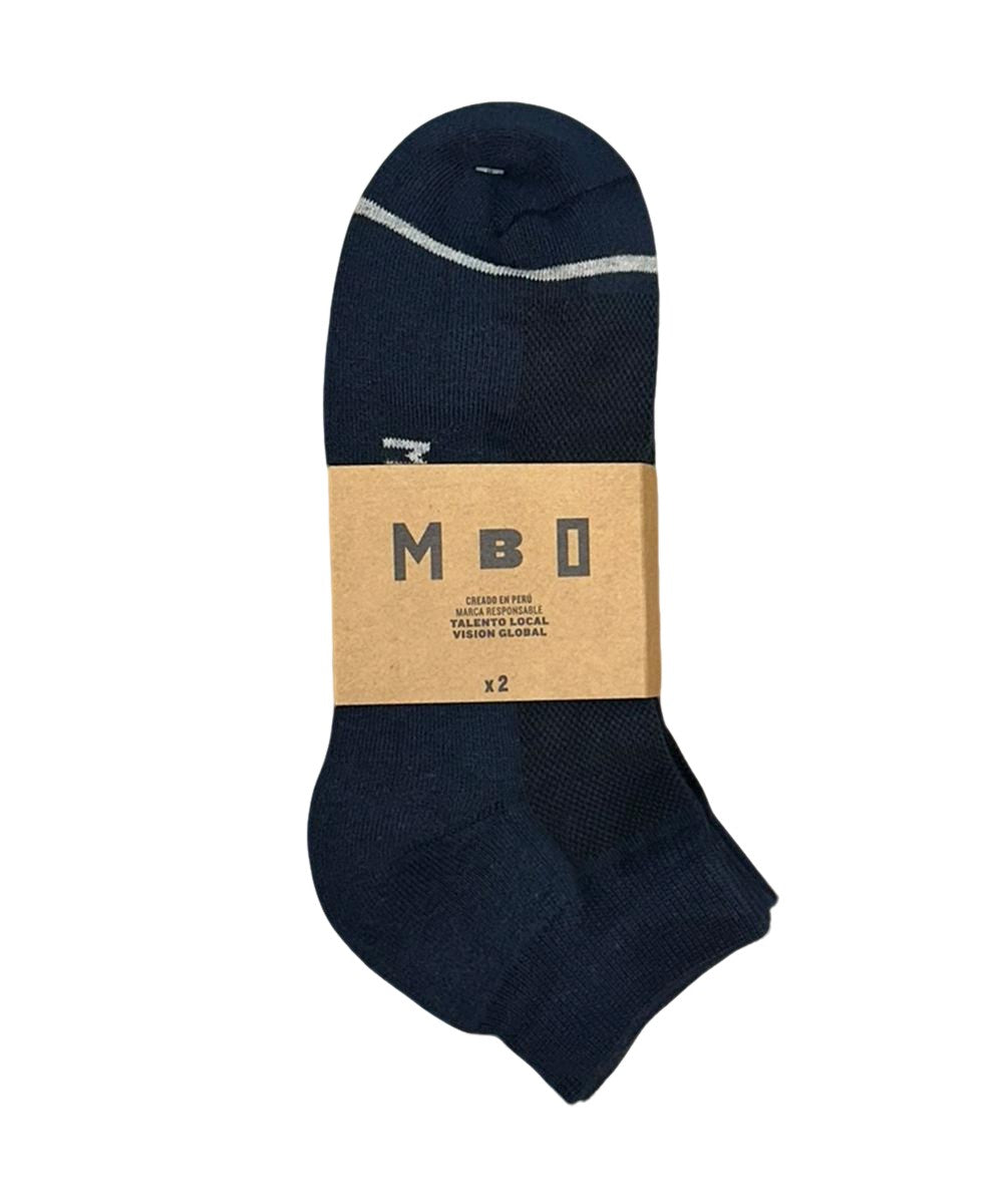 MEDIAS DEPORTIVAS PACK X2 TT24 AZUL
