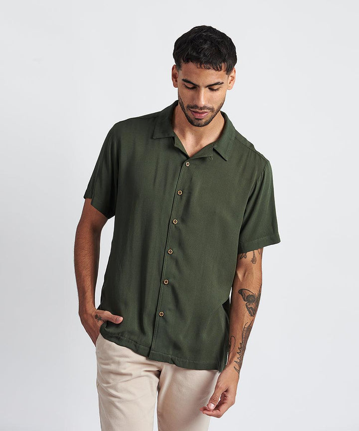 Camisa manga corta militar sale