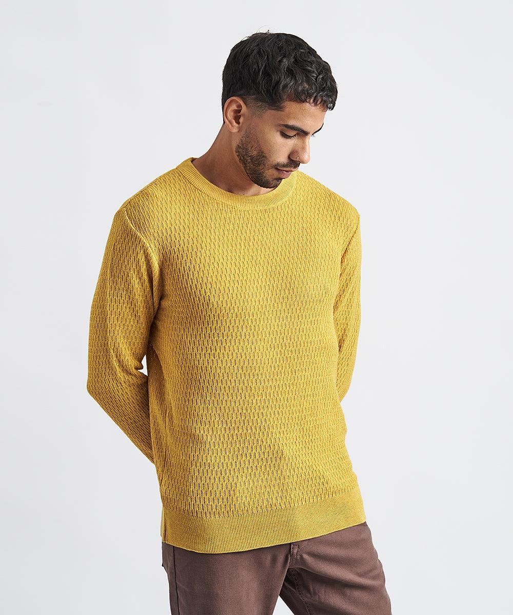 CHOMPA CUELLO REDONDO PV24 AMARILLO - MBO