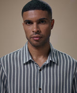 Camisa Roll Up Look Lino Rayas Slim Fit